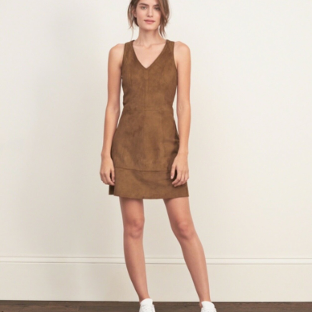 Abercrombie & Fitch Vegan Suede Dress Mini Bro
